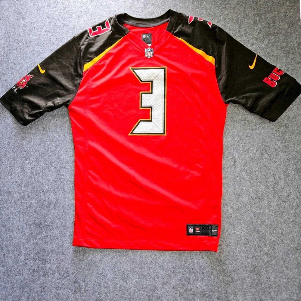 Nike Jameis Winston Tampa Bay Buccaneers NFL Jersey Red Mens XXL 3 On Field